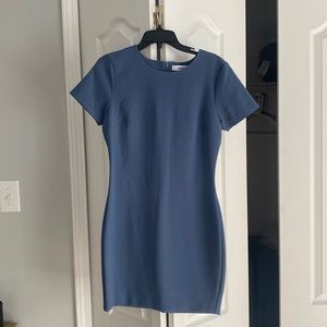 Likely slate blue mini dress,